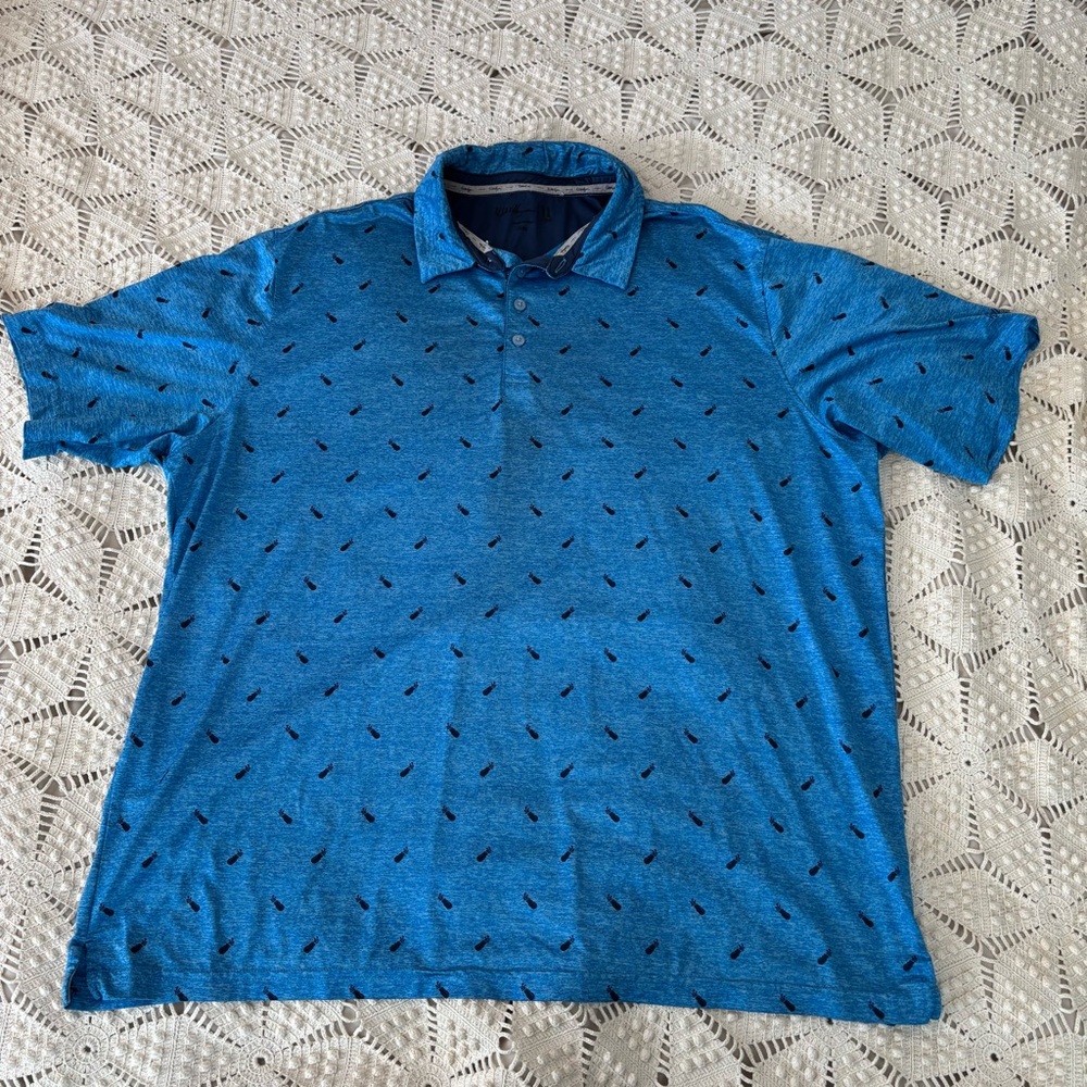 WALTER HAGEN BLUE GOLF POLO